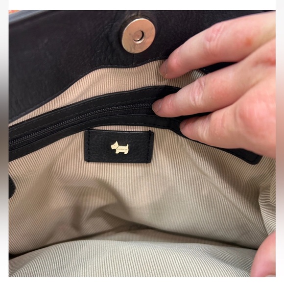 NWOT RADLEY LONDON Baylis Road Medium Multiway Bag Black with Dog Charm - Picture 9 of 13
